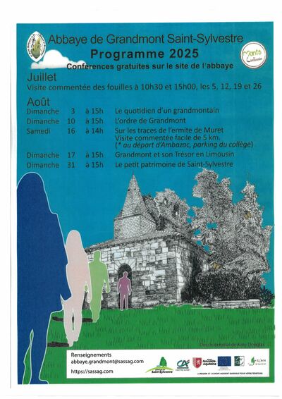 ABBAYE DE GRANDMONT PROGRAMME 2025
