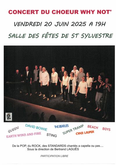CONCERT DU CHOEUR WHY NOT